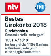 Im April-Test bei n-tv und FMH ausgezeichnet Testsieger 2018